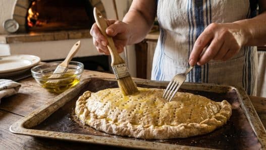 Calzone di cipolla alla barese